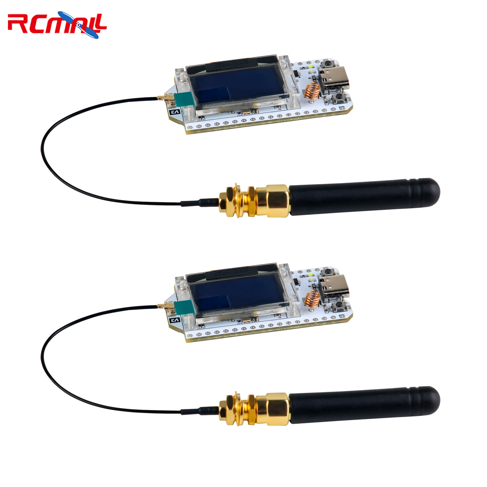 Smart Home Automation Diy - Lora32-インテリジェントホーム用の開発ボードキット,oledディスプレイ,btとwifi,arduino,iot,sx1262,v3,868mhz,915mhz,0.96インチ,2個