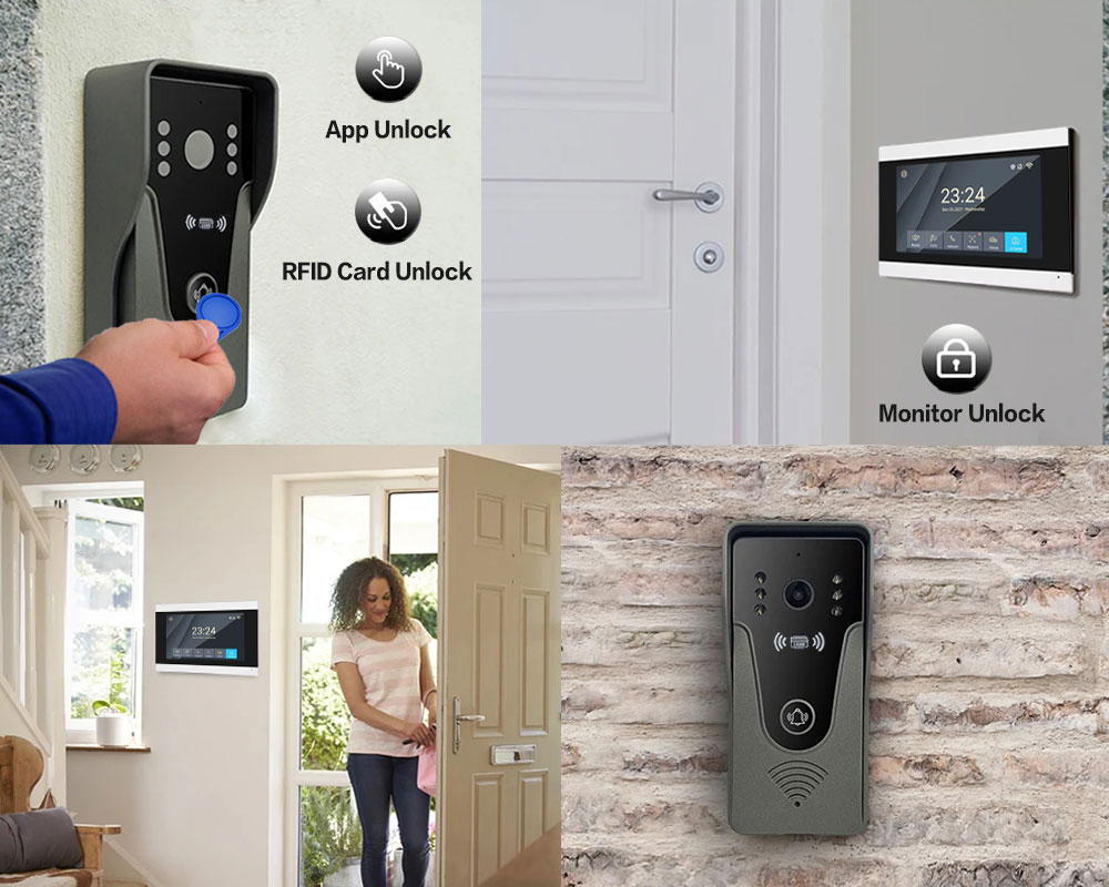 Tuya-アクセス制御システム用インターホンキット,1080 - Smart Home Automation Diy のレビューと価格